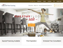 Tablet Screenshot of clarksvillefloor-covering.com